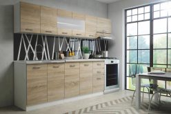 Tanie meble kuchenne beż dąb sonoma