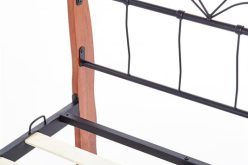 Łóżko z metalu i drewna 160x200 VERONICA 5