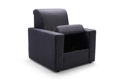 Sprężynowy fotel ze schowkiem EVELINE - piękne tkaniny do wyboru 5