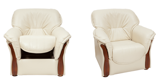 Miękki fotel klasyczny ze schowkiem HANNA - piękne tkaniny do wyboru 1