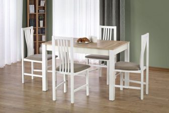 Stół dąb sonoma z białym