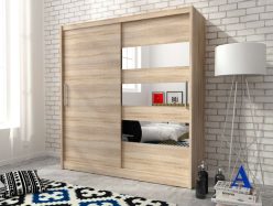 Lustrzana szafa w salonie GAJA 3/200 – wybór modnych kolorów