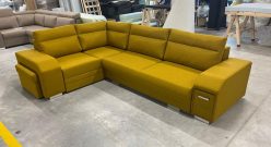 Narożnik sztruksowy duży z dużą powierzchnią spania HOME 41