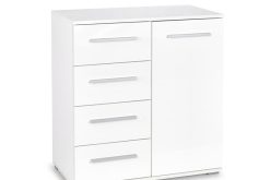 Komoda dąb sonoma z białym LIMA KM2 3