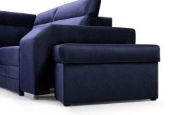 Narożnik sztruksowy duży z dużą powierzchnią spania HOME 21