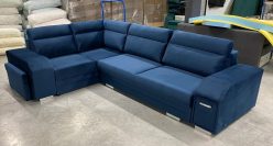 Narożnik sztruksowy duży z dużą powierzchnią spania HOME 45