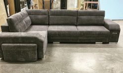 Narożnik sztruksowy duży z dużą powierzchnią spania HOME 25