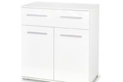 Komoda biała z drewnem LIMA KM1 2