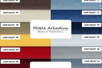 Miękka tkanina velvet