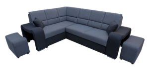 Narożnik z pufami z funkcją spania WIKULA 5