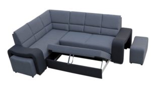 Narożnik z pufami z funkcją spania WIKULA 8