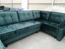 Narożnik butelkowa zieleń z dużą powierzchnią spania AVATAR 33