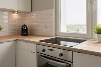 Blat drewniany w kuchni