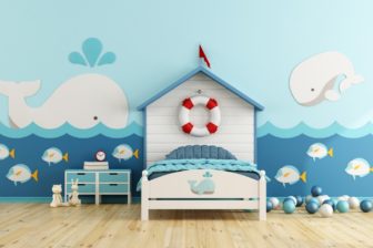 styl marynistyczny w pokoju dziecięcym