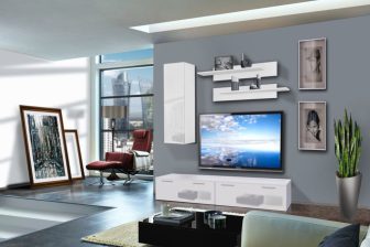 Meblościanki do małego salonu LEDS 1 - wybór kolorów