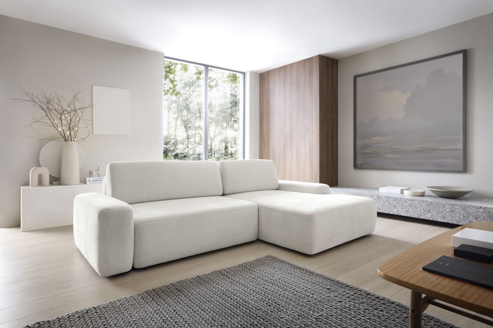 Nowoczesne kanapy narożne do salonu z funkcją spania
