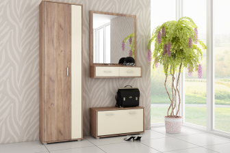 Pojemna garderoba z szafą z lustrem PORTA - duży wybór kolorów