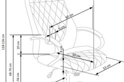 Wysoki fotel biurowy czekoladowy HILTON 3