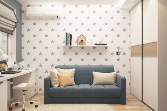 Jakie kolory ścian w pokoju chłopca? 2