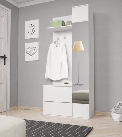 Minimalistyczna garderoba przedpokój GRASS - wybór kolorów