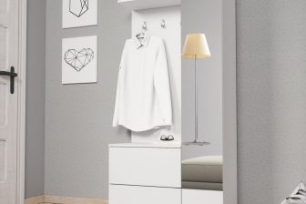 Minimalistyczna garderoba przedpokój GRASS - wybór kolorów