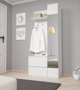 Minimalistyczna garderoba przedpokój GRASS - wybór kolorów