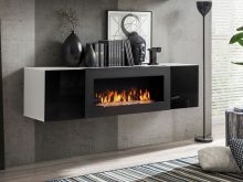 Komoda wisząca z kominkiem 160cm BIO BLOX - dostępna w kilku kolorach 5