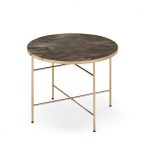 Glamour ławy marmurowe chrom ISABELLE 3