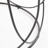 Okrągła ława stolik industrialny NUBIRA 3