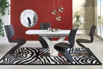 Nowoczesny stół do salonu połysk rozkładany na 8 osób