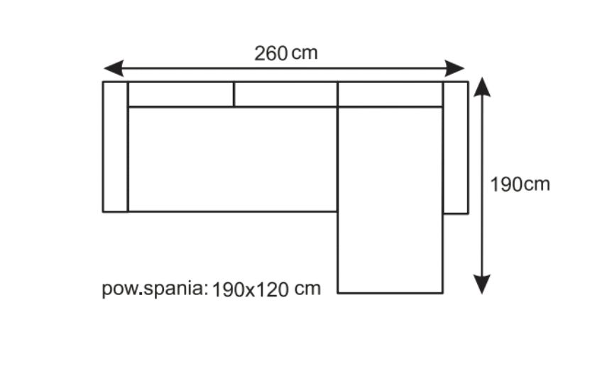 Narożnik z funkcją spania FADO 2