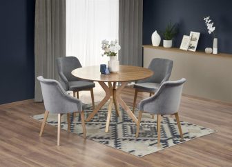 Okrągły stół do jadalni dąb naturalny