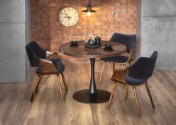 Piękny stół na jednej nodze orzech