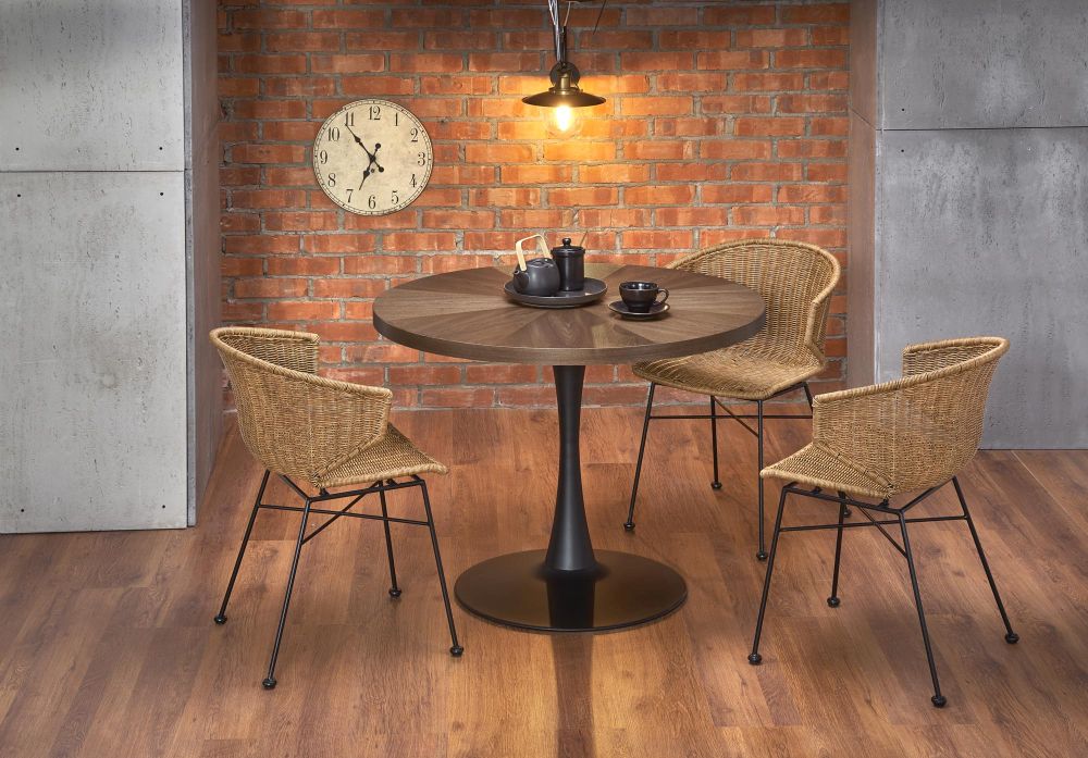 Okrągły stół orzech