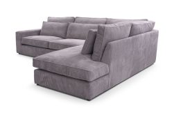 Sztruksowy narożnik z głębokim siedziskiem COMFORTO 13