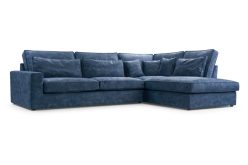 Sztruksowy narożnik z głębokim siedziskiem COMFORTO 27