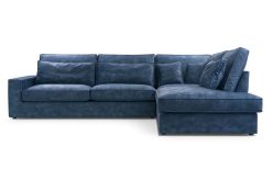 Sztruksowy narożnik z głębokim siedziskiem COMFORTO 25