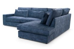 Sztruksowy narożnik z głębokim siedziskiem COMFORTO 23