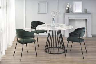 Okrągły stół stożek marmurowy loft