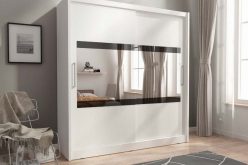 Duże szafy do pokoju 180 cm białe lub grafit GAJA 4/180 3