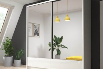 Szafa z drzwiami przesuwnymi 200 cm lustra PAX 200