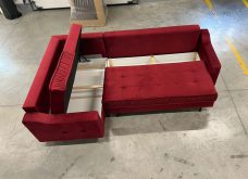 Narożnik butelkowa zieleń z dużą powierzchnią spania AVATAR 35