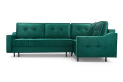 Narożnik butelkowa zieleń z dużą powierzchnią spania AVATAR 11