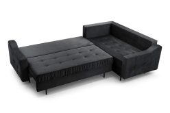 Narożnik butelkowa zieleń z dużą powierzchnią spania AVATAR 24