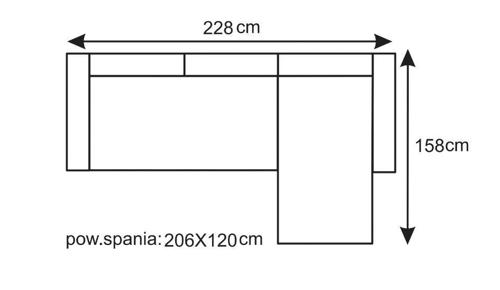 Narożnik z funkcją spania MAKALU 6