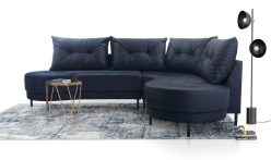 Niepowtarzalny narożnik zaokrąglony na wysokich nóżkach