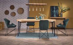 Bardzo duży stół rozkładany 300 cm owalny loft