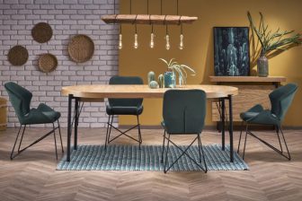 Bardzo duży stół rozkładany 300 cm owalny loft