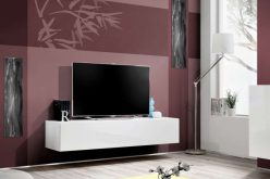 Wisząca szafka RTV czarny połysk 160 cm VOLAR - mamy również inne kolory 2