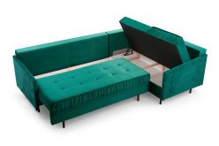 Srebrny narożnik z dużą powierzchnią spania AVANTI 7